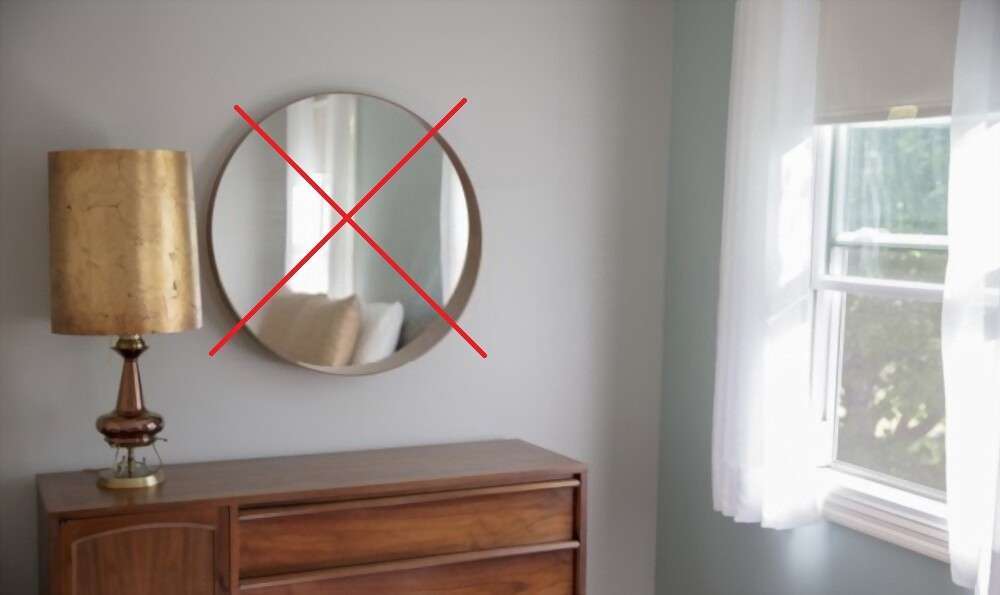 No mirror in bedroom 