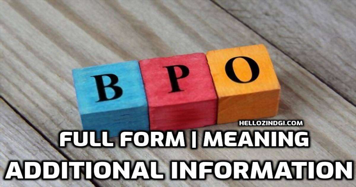 BPO Full Form In Hindi Meaning of BPO In Call Center