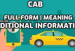 CAB Full Form in Hindi Meaning of CAB