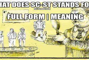 SC-ST Full Form In Hindi What Does SC-ST Stands For