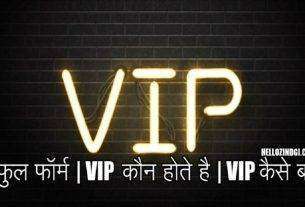 VIP Full Form In Hindi What Is The Meaning Of VIP