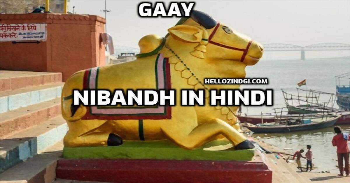GAAY Par Nibandh In Hindi Gaay Short Essay