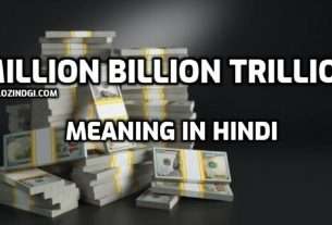 Million Billion Trillion Meaning in Hindi