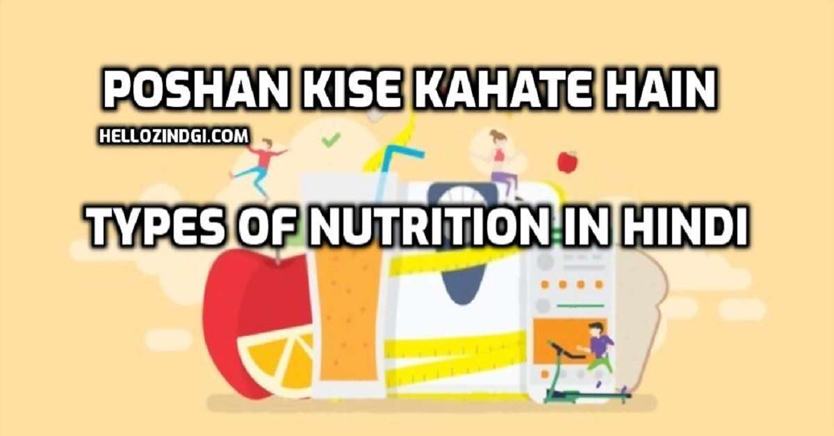 Poshan Kise Kahate Hain Types of Nutrition in Hindi